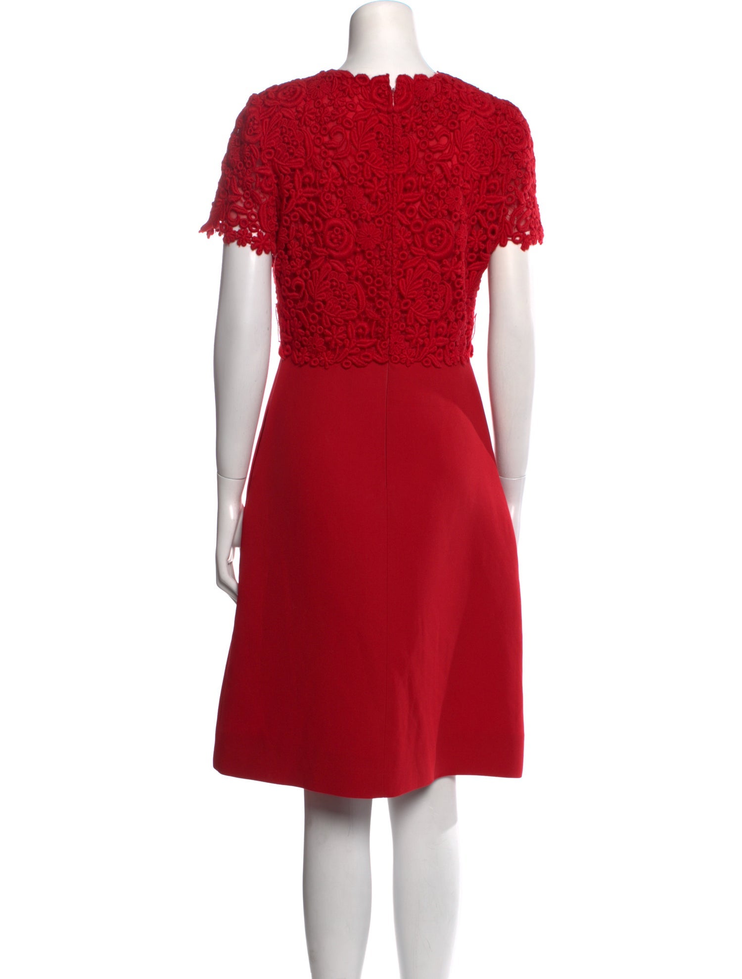 Valentino Crew Neck Knee-Length Dress
